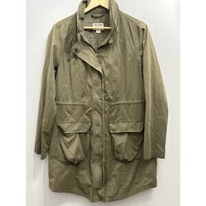 Mossimo Supply Co Olive Green Utility Jacket Military Style Size Large